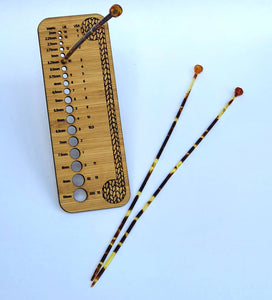 Needle Gauge. Hand Knitted Pattern Design