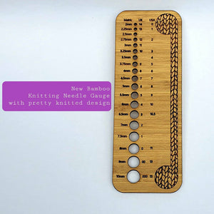 Needle Gauge. Hand Knitted Pattern Design